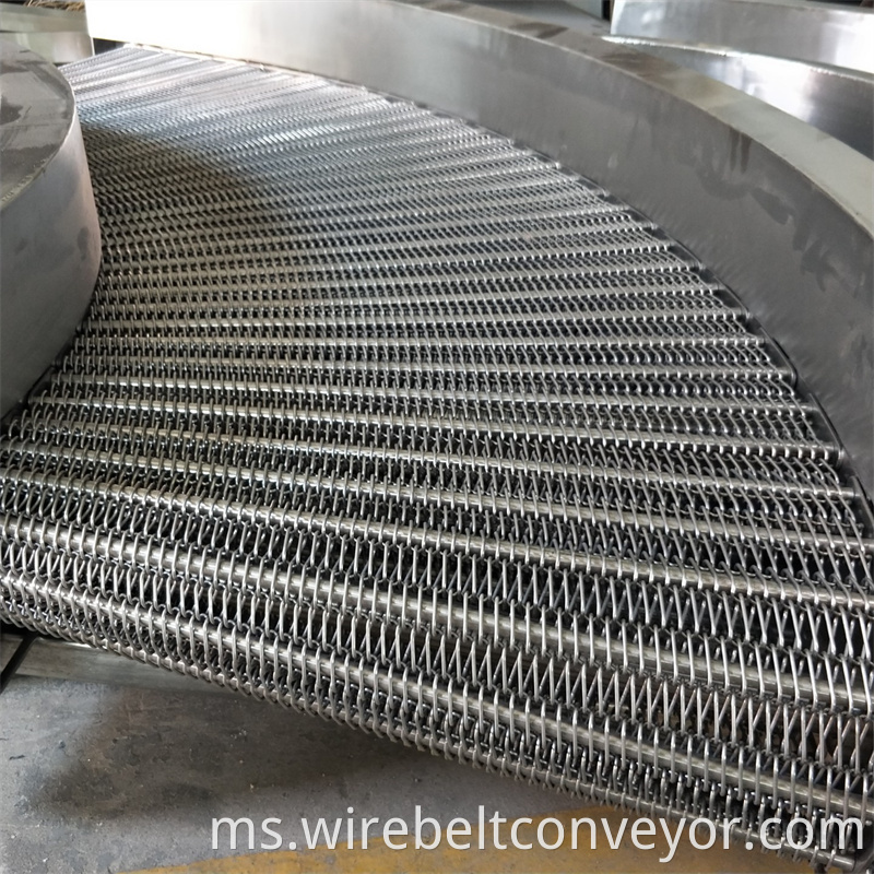 Stainless Steel Curved Wire Mesh Belt